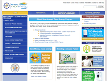 Tablet Screenshot of njcleanenergy.com